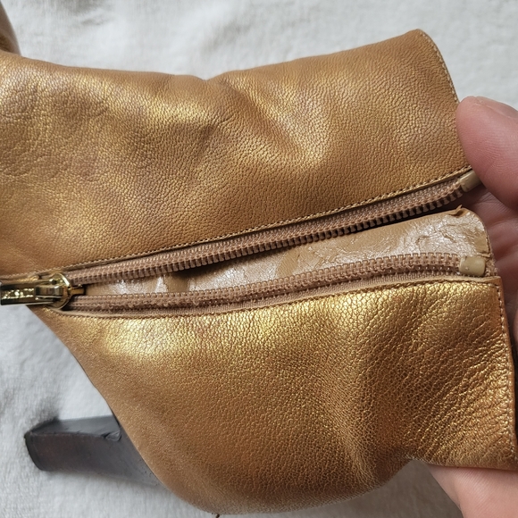 Colin Stuart metallic gold ankle boots heels US 6M - Picture 5 of 10
